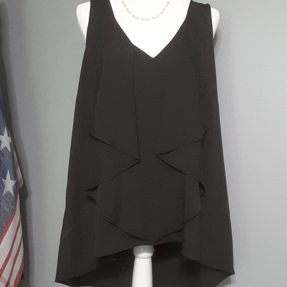 Bisou Bisou Michele Bohbot Blouse 1X - Black